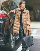 【ドゥクラッセ/DoCLASSE】の艶Airダウン・スタンドカラーロングコート キャメル|ID: prp329100004919901 ipo3291000000037101478