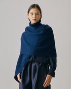 【ドゥクラッセ/DoCLASSE】のウルトラファインメリノ・ハイネックポンチョ ネイビー|ID: prp329100004919956 ipo3291000000036911546