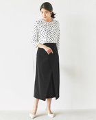 【ドゥクラッセ/DoCLASSE】のラップデザイン・フロントスリットスカート ブラック|ID: prp329100004919968 ipo3291000000036911585