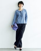 【ドゥクラッセ/DoCLASSE】のグラシエツイル・タックセミワイドパンツ 人気、トレンドファッション・服の通販 founy(ファニー) ファッション Fashion レディースファッション Fashion for Women パンツ Pants & Trousers シンプル Simple, Minimal センター Center, Center Line ワイド Wide, Wide Fit ビジネス 仕事 通勤 Business / Work / Commuting 洗える Machine Washable thumbnail ネイビー|ID: prp329100004919972 ipo3291000000036911601