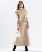 【ドゥクラッセ/DoCLASSE】のハイネックベスト&スカートセットアップ ベージュ|ID: prp329100004919975 ipo3291000000036911614