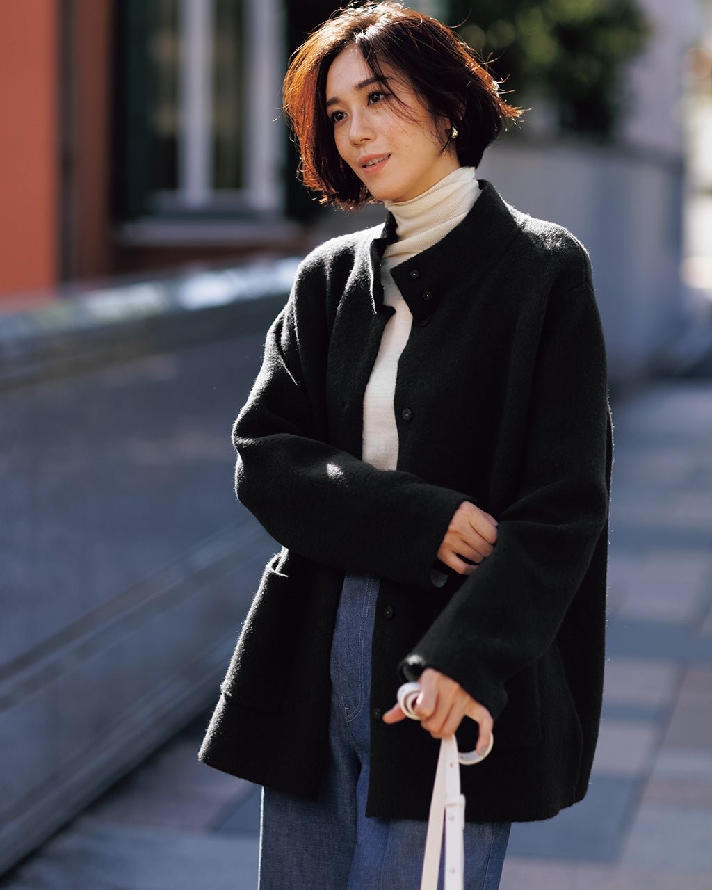 【ドゥクラッセ/DoCLASSE】のダブルフェイスニット・スタンドカラーコート 人気、トレンドファッション・服の通販 founy(ファニー) 　ファッション　Fashion　レディースファッション　Fashion for Women　アウター　Coat / Outerwear Collection　コート・ロングコート・ピーコート　Long Coats, Peacoats & More　ショート　Short, Short Length　スタンド　Stand Collar, Upright Stand　ストレッチ　Stretch, Stretchy Fabric　ダブル　Double, Double-Breasted　フェイス　Face, Facial Design　 other-1|ID: prp329100004919976 ipo3291000000036911617