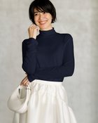 【ドゥクラッセ/DoCLASSE】のスキンタッチウール・ハイネック ミッドナイトブルー|ID: prp329100004919977 ipo3291000000037056827