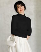 【ドゥクラッセ/DoCLASSE】のスキンタッチウール・ハイネック ブラック|ID: prp329100004919977 ipo3291000000037056829