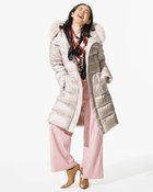 【ドゥクラッセ/DoCLASSE】の艶Airダウン・エコファーフードロングコート ストーン|ID: prp329100004919982 ipo3291000000036911651