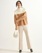 【ドゥクラッセ/DoCLASSE】のウール混フラッフィー・ハイネックセーター ホワイト・パターン|ID: prp329100004919984 ipo3291000000037093624