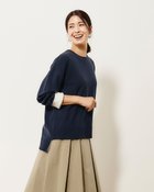 【ドゥクラッセ/DoCLASSE】のウール混・ドロップショルダーセーター 人気、トレンドファッション・服の通販 founy(ファニー) ファッション Fashion レディースファッション Fashion for Women トップス・カットソー Cut & Sew Tops ニット Knit Tops & Sweaters スカーフ Scarf, Neckwear セーター Sweater, Knitwear フォルム Silhouette, Form フレンチ French, French Style 冬 Winter / This Winter thumbnail ミッドナイトブルー|ID: prp329100004919985 ipo3291000000036911669