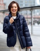 【ドゥクラッセ/DoCLASSE】の艶Airダウン・スタンドカラーコート ミッドナイトブルー|ID: prp329100004919988 ipo3291000000037023243