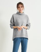 【ドゥクラッセ/DoCLASSE】のウール混タム・タートルネックロングニット ライトグレー|ID: prp329100004919993 ipo3291000000036911711