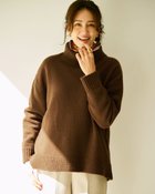 【ドゥクラッセ/DoCLASSE】のウール混タム・タートルネックロングニット ブラウン|ID: prp329100004919993 ipo3291000000036911715