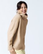 【ドゥクラッセ/DoCLASSE】のウール混タム・タートルネックロングニット ライトベージュ|ID: prp329100004919993 ipo3291000000036911716