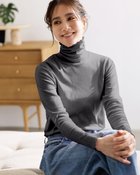 【ドゥクラッセ/DoCLASSE】のコットンガーゼ・メロウタートルネック チャコール|ID: prp329100004919996 ipo3291000000036911736