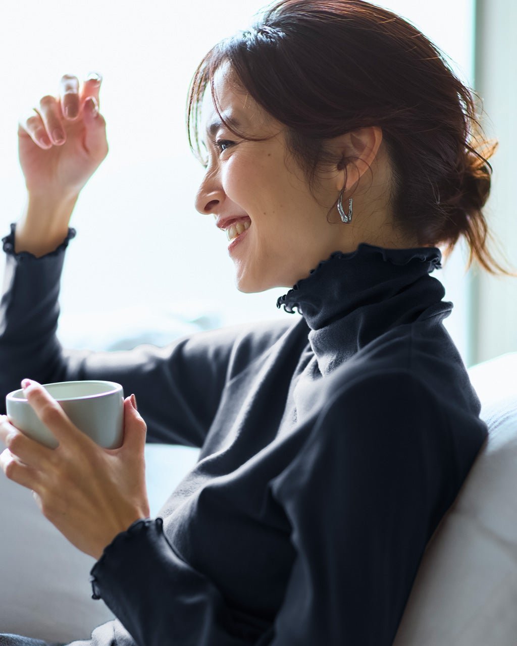 【ドゥクラッセ/DoCLASSE】のコットンガーゼ・メロウタートルネック インテリア・キッズ・メンズ・レディースファッション・服の通販 founy(ファニー) 　ファッション　Fashion　レディースファッション　Fashion for Women　トップス・カットソー　Cut & Sew Tops　シャツ・ブラウス・オフィスカジュアル　Elegant Blouses & Button-Ups　ロングTシャツ・Tシャツ　Longline T-Shirts & Tees　カットソー・ベーシックTシャツ　Cut-and-Sewn Tops / Stretch Tees & Basics　タートルネック・ハイネックトップス　Turtlenecks & High-Neck Tops　カットソー　Cut and Sewn Top　人気　Popular, Best Seller　ミッドナイトブルー|ID: prp329100004919996 ipo3291000000036911743