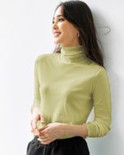 【ドゥクラッセ/DoCLASSE】のコットンガーゼ・メロウタートルネック シトロングリーン|ID: prp329100004919996 ipo3291000000036911752