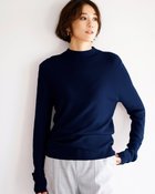 【ドゥクラッセ/DoCLASSE】のマシュマロウール100・ハイネック ミッドナイトブルー|ID: prp329100004919997 ipo3291000000037244790