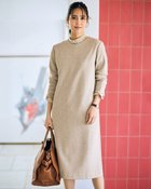 【ドゥクラッセ/DoCLASSE】のファインジャカード・サックワンピース ベージュ・パターン|ID: prp329100004920025 ipo3291000000037093654