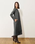 【ドゥクラッセ/DoCLASSE】のファインジャカード・サックワンピース ブラックパターン|ID: prp329100004920025 ipo3291000000037093658