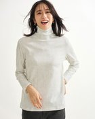 【ドゥクラッセ/DoCLASSE】の超長綿タートルネック/モダン柄 シルバーパターン|ID: prp329100004920031 ipo3291000000036911942