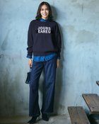 【ドゥクラッセ/DoCLASSE】のダブルジャカード・レタリングニット 人気、トレンドファッション・服の通販 founy(ファニー) ファッション Fashion レディースファッション Fashion for Women トップス・カットソー Cut & Sew Tops ニット Knit Tops & Sweaters ジャカード／ジャガード Jacquard, Woven Pattern スウェット / スエット Sweatshirt, Sweatwear セーター Sweater, Knitwear ダブル Double, Double-Breasted thumbnail ネイビー|ID: prp329100004920035 ipo3291000000036911956