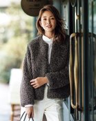 【ドゥクラッセ/DoCLASSE】のプードルエコファー・ショートコート ダークグレー|ID: prp329100004920037 ipo3291000000036911960