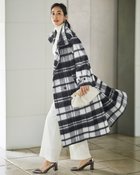 【ドゥクラッセ/DoCLASSE】のシャギーチェック・スタンドカラーコート チェック|ID: prp329100004920038 ipo3291000000037244835