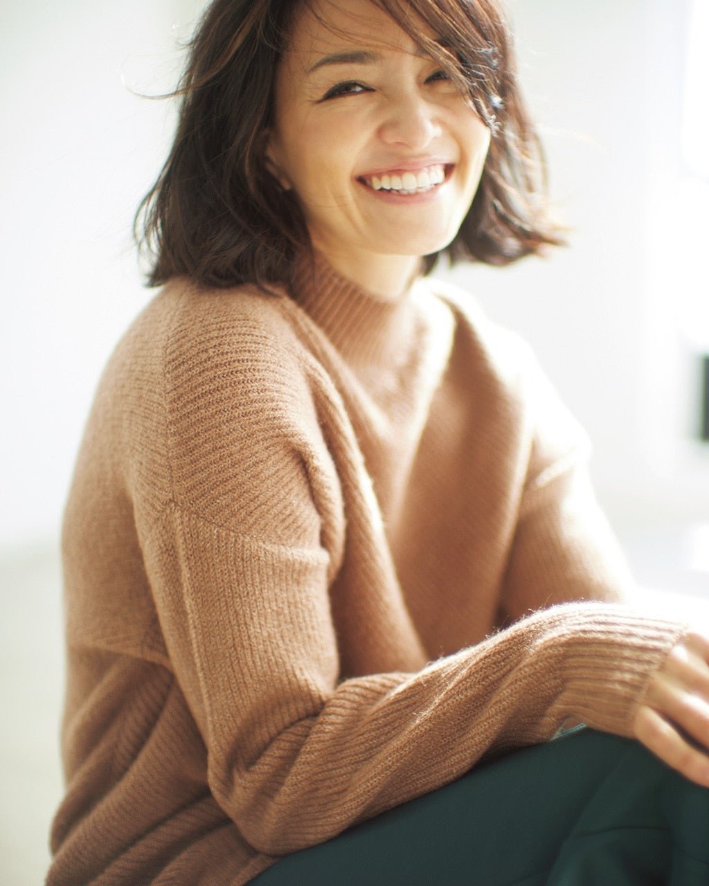 【ドゥクラッセ/DoCLASSE】のフラッフィーニット・バイアスハイネック 人気、トレンドファッション・服の通販 founy(ファニー) 　ファッション　Fashion　レディースファッション　Fashion for Women　トップス・カットソー　Cut & Sew Tops　ニット　Knit Tops & Sweaters　エアリー　Airy Texture　エレガント 上品　Elegant　セーター　Sweater, Knitwear　ハイネック　High Neck, Mock Neck　バイアス　Bias, Diagonal Cut　 other-1|ID: prp329100004920042 ipo3291000000036911977