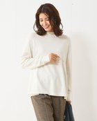 【ドゥクラッセ/DoCLASSE】のシルクフィール・フレアハイネックニット オフホワイト|ID: prp329100004920044 ipo3291000000036911997