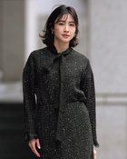 【ドゥクラッセ/DoCLASSE】のツイーディジャカード・プルオーバー ブラック|ID: prp329100004920045 ipo3291000000036912002