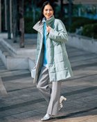 【ドゥクラッセ/DoCLASSE】のマジカルサーモ・リバーシブルタフタコート ブルーグレー|ID: prp329100004920050 ipo3291000000037097695