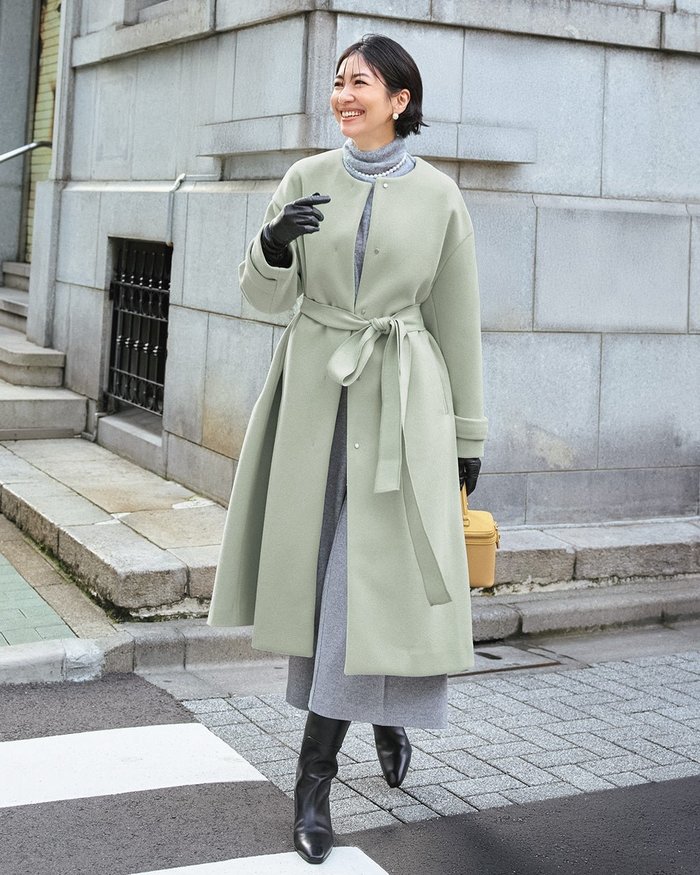 【ドゥクラッセ/DoCLASSE】のウールライクニードル・ロングコート インテリア・キッズ・メンズ・レディースファッション・服の通販 founy(ファニー) https://founy.com/ ファッション Fashion レディースファッション Fashion for Women アウター Coat / Outerwear Collection コート・ロングコート・ピーコート Long Coats, Peacoats & More なめらか Smooth, Silky Texture ストレッチ Stretch, Stretchy Fabric ドレス Dress, One-Piece バランス Balance, Style Balance ロング Long, Long-Length |ID: prp329100004920056 ipo3291000000037101573