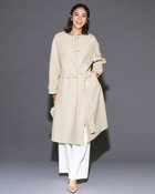 【ドゥクラッセ/DoCLASSE】のウールライクニードル・ロングコート ライトベージュ|ID: prp329100004920056 ipo3291000000037101577