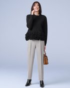 【ドゥクラッセ/DoCLASSE】のフランネルタッチ・ストレッチテーパードパンツ 人気、トレンドファッション・服の通販 founy(ファニー) ファッション Fashion レディースファッション Fashion for Women パンツ Pants & Trousers ストレッチ Stretch, Stretchy Fabric スマート Smart, Elegant センター Center, Center Line テーパード Tapered, Tapered Pants thumbnail ライトグレー|ID: prp329100004920057 ipo3291000000036912060