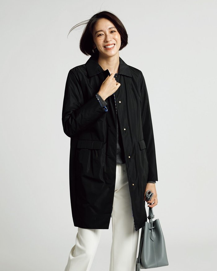 【ドゥクラッセ/DoCLASSE】のマジカルサーモ・リバーステンカラー インテリア・キッズ・メンズ・レディースファッション・服の通販 founy(ファニー) https://founy.com/ ファッション Fashion レディースファッション Fashion for Women アウター Coat / Outerwear Collection コート・ロングコート・ピーコート Long Coats, Peacoats & More ダウン Down, Puffer リバーシブル Reversible, Two-Sided |ID: prp329100004920058 ipo3291000000036912063