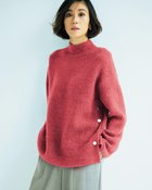 【ドゥクラッセ/DoCLASSE】のウール混フラッフィー・サイドボタンハイネック 人気、トレンドファッション・服の通販 founy(ファニー) ファッション Fashion レディースファッション Fashion for Women トップス・カットソー Cut & Sew Tops ニット Knit Tops & Sweaters インナー Innerwear セーター Sweater, Knitwear thumbnail コーラルレッド|ID: prp329100004920059 ipo3291000000036912067