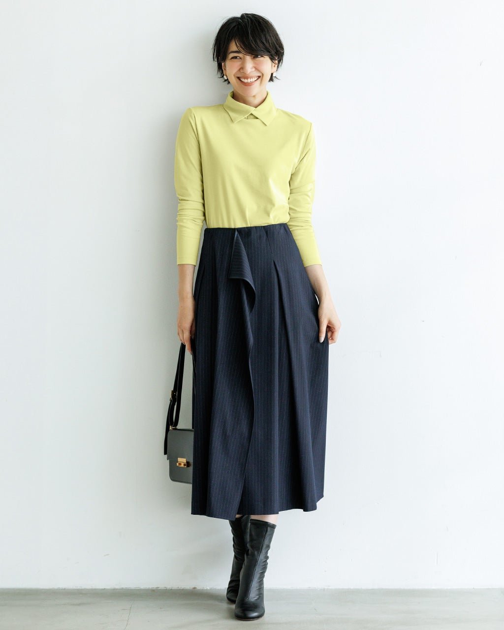 【ドゥクラッセ/DoCLASSE】の超長綿・衿付きハイネックカットソー インテリア・キッズ・メンズ・レディースファッション・服の通販 founy(ファニー) 　ファッション　Fashion　レディースファッション　Fashion for Women　トップス・カットソー　Cut & Sew Tops　シャツ・ブラウス・オフィスカジュアル　Elegant Blouses & Button-Ups　ロングTシャツ・Tシャツ　Longline T-Shirts & Tees　カットソー・ベーシックTシャツ　Cut-and-Sewn Tops / Stretch Tees & Basics　カットソー　Cut and Sewn Top　チェック　Check, Plaid, Tartan　フロント　Front, Front Design　ペールグリーン|ID: prp329100004920060 ipo3291000000036912084