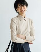 【ドゥクラッセ/DoCLASSE】の超長綿・衿付きハイネックカットソー ライトグレー|ID: prp329100004920060 ipo3291000000037255223