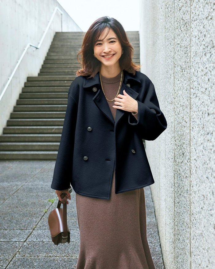 【ドゥクラッセ/DoCLASSE】のウール混ボンディング・ピーコート インテリア・キッズ・メンズ・レディースファッション・服の通販 founy(ファニー) https://founy.com/ ファッション Fashion レディースファッション Fashion for Women アウター Coat / Outerwear Collection コート・ロングコート・ピーコート Long Coats, Peacoats & More コンパクト Compact, Small Size ボトム Bottoms, Lower Wear ボンディング Bonding, Bonded Fabric 人気 Popular, Best Seller |ID: prp329100004920061 ipo3291000000036912086