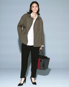 【ドゥクラッセ/DoCLASSE】のウール混ボンディング・ピーコート オリーブ|ID: prp329100004920061 ipo3291000000036912088