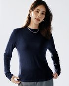 【ドゥクラッセ/DoCLASSE】のスキンタッチウール・クルーネック ミッドナイトブルー|ID: prp329100004920063 ipo3291000000037255261
