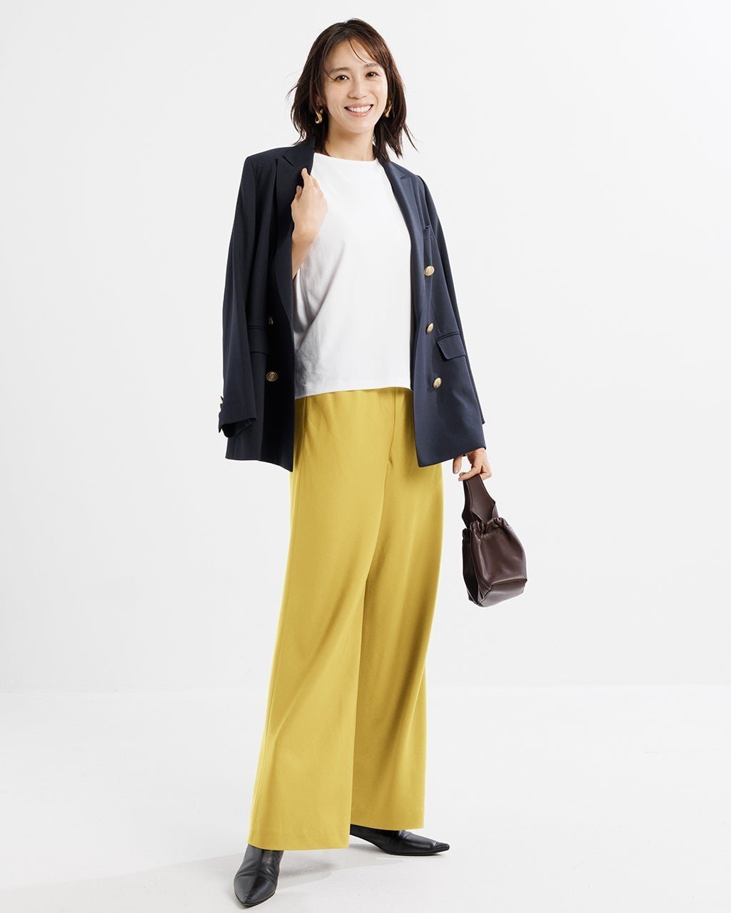 【ドゥクラッセ/DoCLASSE】のビューティバイアスパンツⅡ/70cm インテリア・キッズ・メンズ・レディースファッション・服の通販 founy(ファニー) 　ファッション　Fashion　レディースファッション　Fashion for Women　パンツ　Pants & Trousers　イエロー|ID: prp329100004920064 ipo3291000000037023426