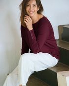 【ドゥクラッセ/DoCLASSE】のドライタッチニット・ボートネック 人気、トレンドファッション・服の通販 founy(ファニー) ファッション Fashion レディースファッション Fashion for Women トップス・カットソー Cut & Sew Tops ニット Knit Tops & Sweaters インナー Innerwear カフス Cuff Design ジャケット Jacket, Outerwear スマート Smart, Elegant セーター Sweater, Knitwear デニム Denim, Jeans Material ボーダー Border, Stripe ロング Long, Long-Length エレガント 上品 Elegant thumbnail ダークパープル|ID: prp329100004920078 ipo3291000000036912175