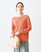 【ドゥクラッセ/DoCLASSE】のドライタッチニット・ボートネック サーモン|ID: prp329100004920078 ipo3291000000037255291
