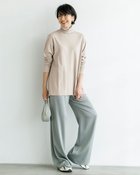 【ドゥクラッセ/DoCLASSE】の超長綿・タートルネックフレアチュニック ライトグレー|ID: prp329100004920080 ipo3291000000036912188