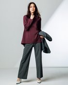 【ドゥクラッセ/DoCLASSE】の超長綿・タートルネックフレアチュニック ボルドー|ID: prp329100004920080 ipo3291000000036912192