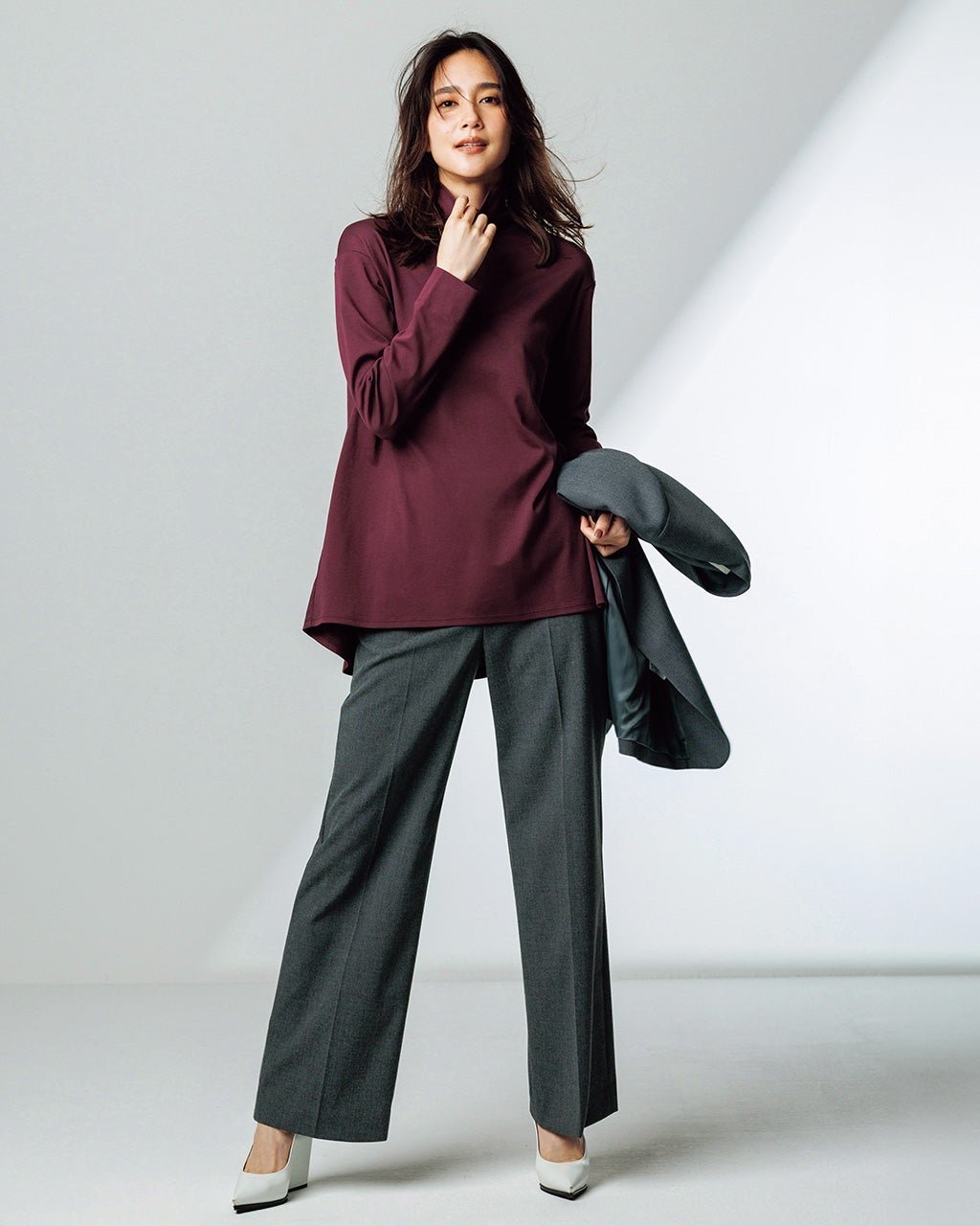 【ドゥクラッセ/DoCLASSE】の超長綿・タートルネックフレアチュニック インテリア・キッズ・メンズ・レディースファッション・服の通販 founy(ファニー) ファッション Fashion レディースファッション Fashion for Women トップス・カットソー Cut & Sew Tops タートルネック・ハイネックトップス Turtlenecks & High-Neck Tops なめらか Smooth, Silky Texture タートルネック Turtleneck, High Neck チュニック Tunic, Long Top フレア Flare, Flared 人気 Popular, Best Seller ボルドー|ID: prp329100004920080 ipo3291000000036912192