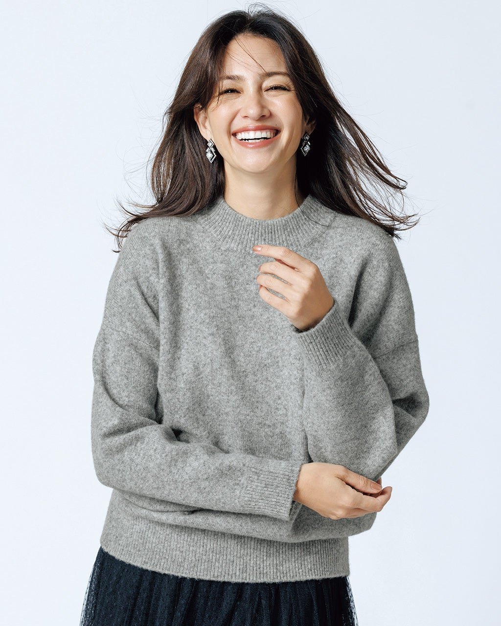 【ドゥクラッセ/DoCLASSE】のウール混タム・ハイネックニット 人気、トレンドファッション・服の通販 founy(ファニー) 　ファッション　Fashion　レディースファッション　Fashion for Women　トップス・カットソー　Cut & Sew Tops　ニット　Knit Tops & Sweaters　なめらか　Smooth, Silky Texture　ショルダー　Shoulder, Shoulder Strap　ストレッチ　Stretch, Stretchy Fabric　セーター　Sweater, Knitwear　ドロップ　Drop Shoulder, Dropped Style　ハイネック　High Neck, Mock Neck　エレガント 上品　Elegant　人気　Popular, Best Seller　 other-1|ID: prp329100004920083 ipo3291000000036912210