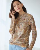 【ドゥクラッセ/DoCLASSE】の超長綿ハイネック/モダン柄 ペイズリー|ID: prp329100004920085 ipo3291000000036912231