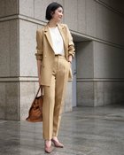 【ドゥクラッセ/DoCLASSE】のスポンジWクロス・テーパードパンツ ベージュ|ID: prp329100004920086 ipo3291000000037097717