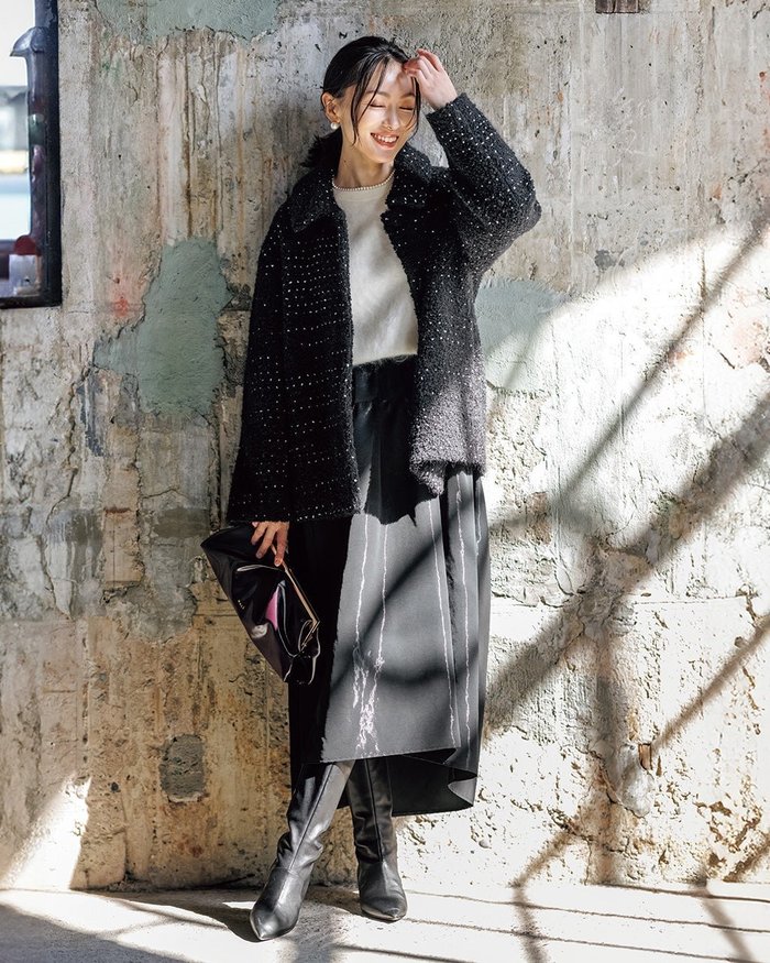 【ドゥクラッセ/DoCLASSE】のミックスツイード・ジャケットブルゾン インテリア・キッズ・メンズ・レディースファッション・服の通販 founy(ファニー) https://founy.com/ ファッション Fashion レディースファッション Fashion for Women アウター Coat / Outerwear Collection レディースジャケット・軽アウター Jackets ブルゾンジャケット・スポーティアウター Blouson Jackets ショルダー Shoulder, Shoulder Strap ジャケット Jacket, Outerwear ツイード Twill, Twill Weave ドロップ Drop Shoulder, Dropped Style パターン Pattern, Design Print フェミニン Feminine, Girly ボトム Bottoms, Lower Wear マニッシュ Mannish, Boyish ミックス Mix, Mixed Style モノトーン Monotone, Black and White |ID: prp329100004920088 ipo3291000000036912242