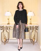 【ドゥクラッセ/DoCLASSE】のウール混・ネックビジューカーディガン ブラック|ID: prp329100004920090 ipo3291000000037097725